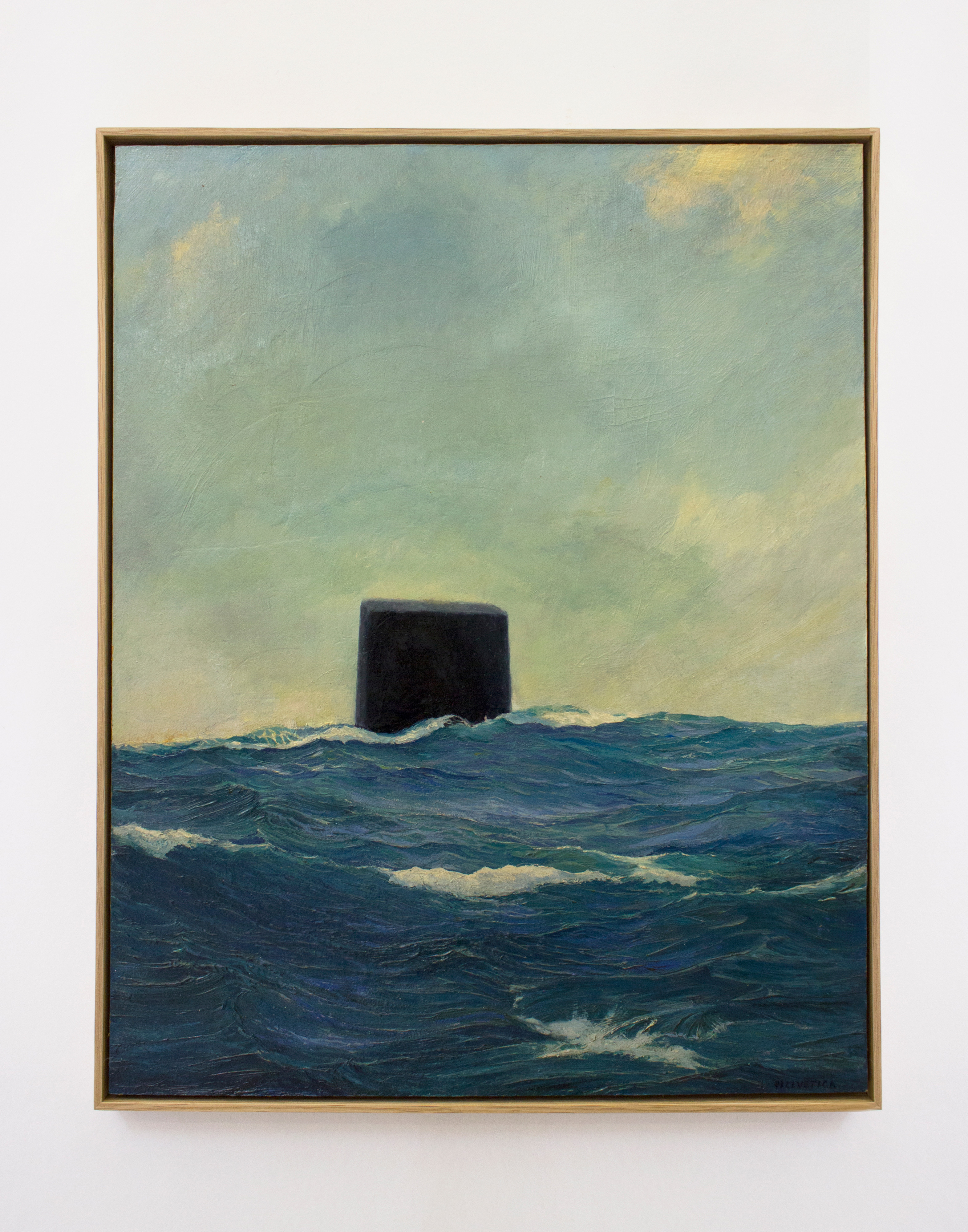 Galerie Barbara Thumm \ Fiona Banner aka The Vanity Press – Full Sea Stop Scape \ Helvetica (2019)