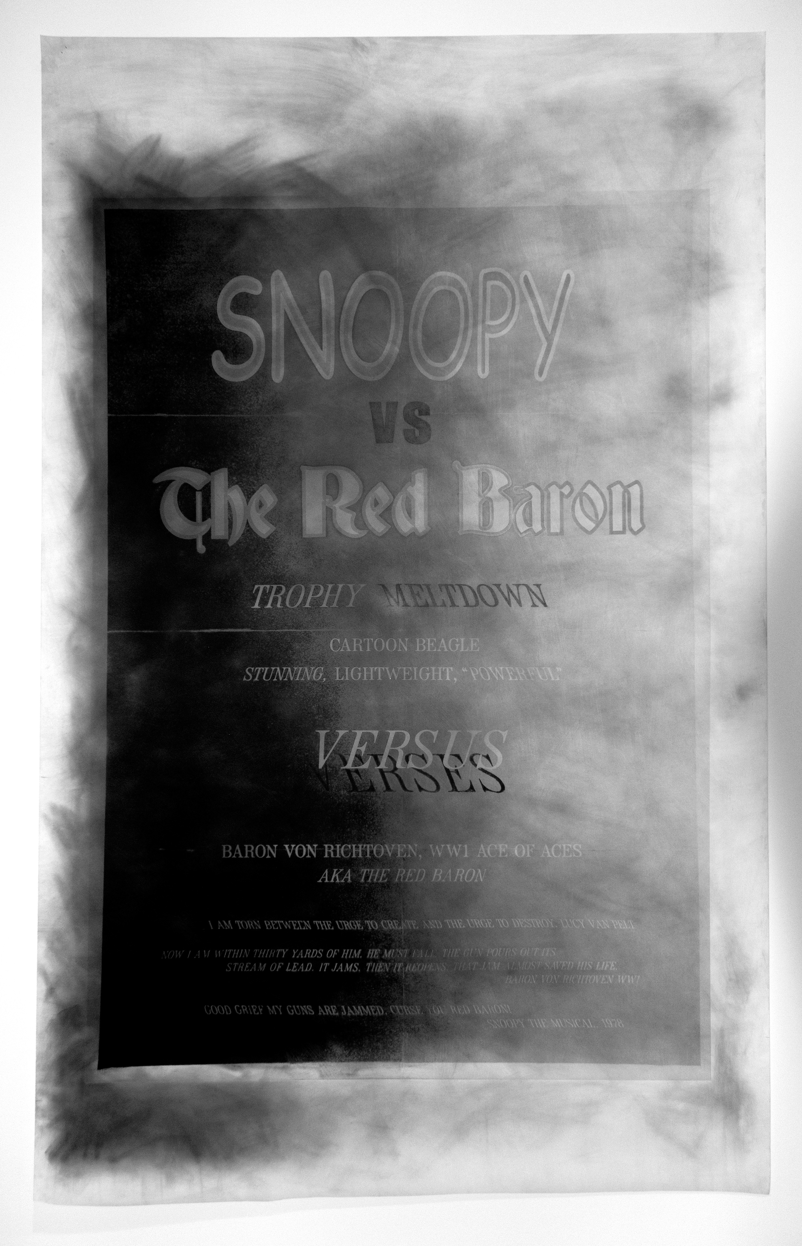 Galerie Barbara Thumm \ Fiona Banner: Snoopy Vs The Red Baron (FBa-16-006) \ Snoopy Vs The Red Baron (2016)