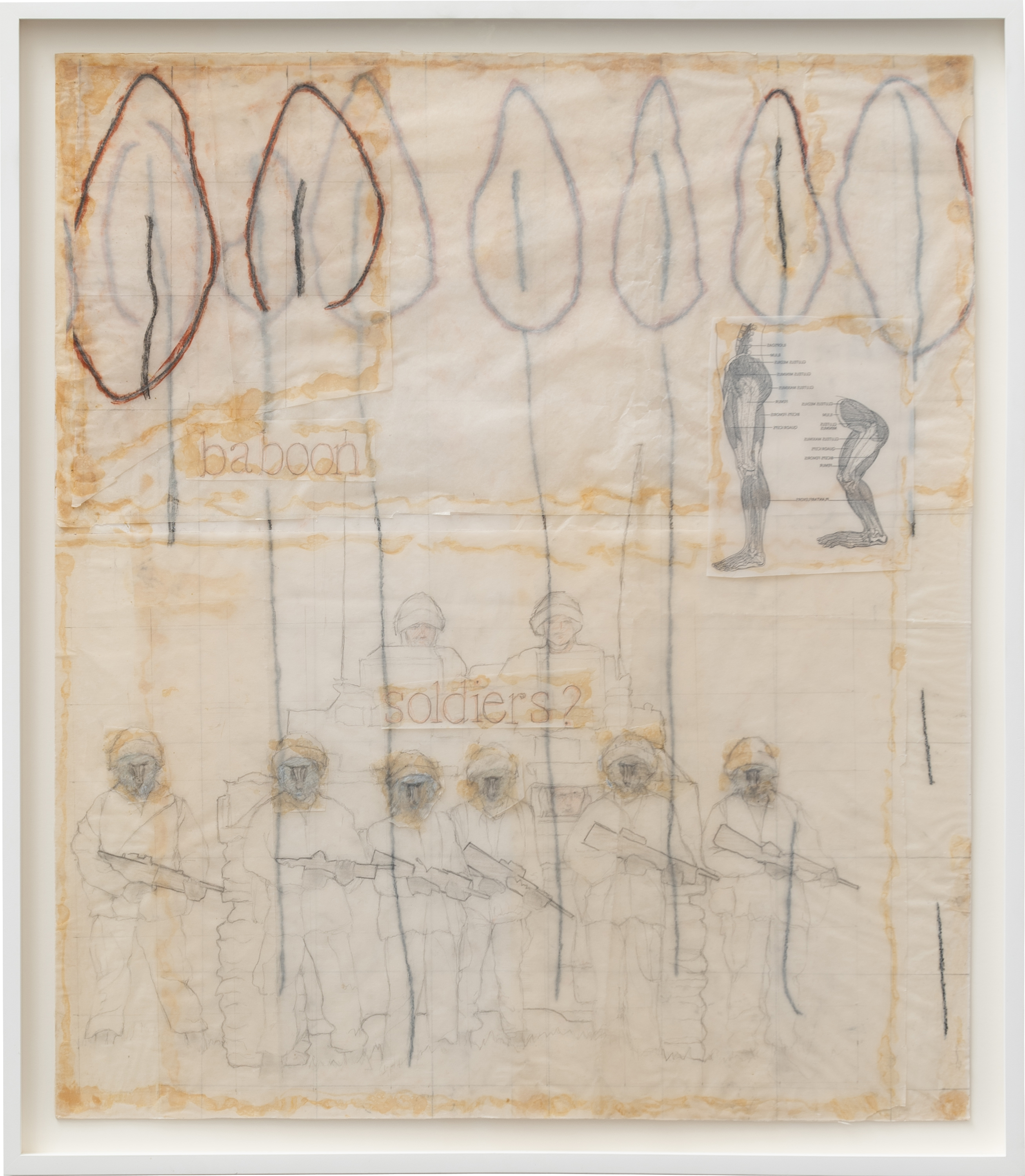 Galerie Barbara Thumm \ Jo Baer \ baboon soldiers? (1990)
