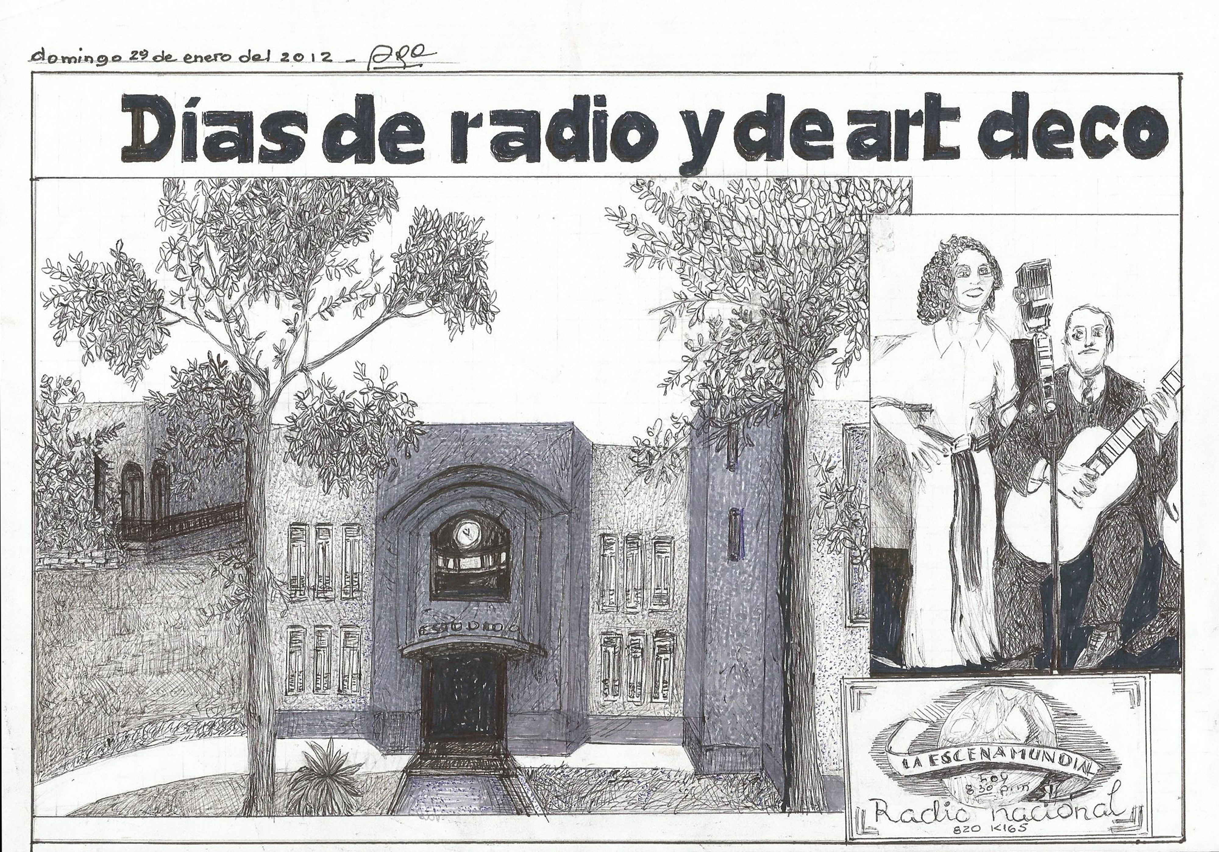 Galerie Barbara Thumm \ Teresa Burga – Días de Radio y de Art Deco (TBu-12-0057) \ Días de Radio y de Art Deco (2012)