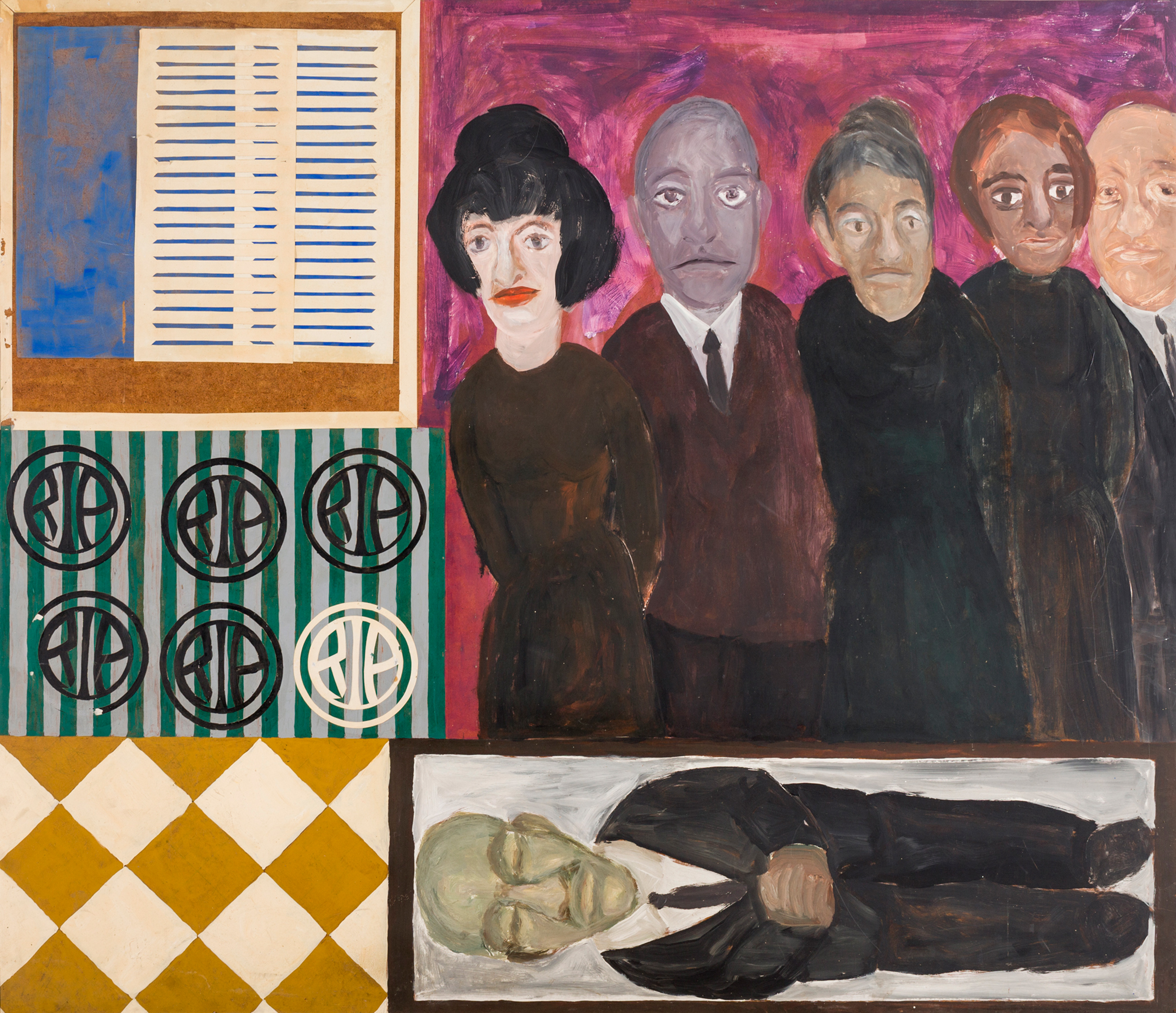Galerie Barbara Thumm \ Teresa Burga – Arte Nuevo \ El velorio (The Funeral) (1966)