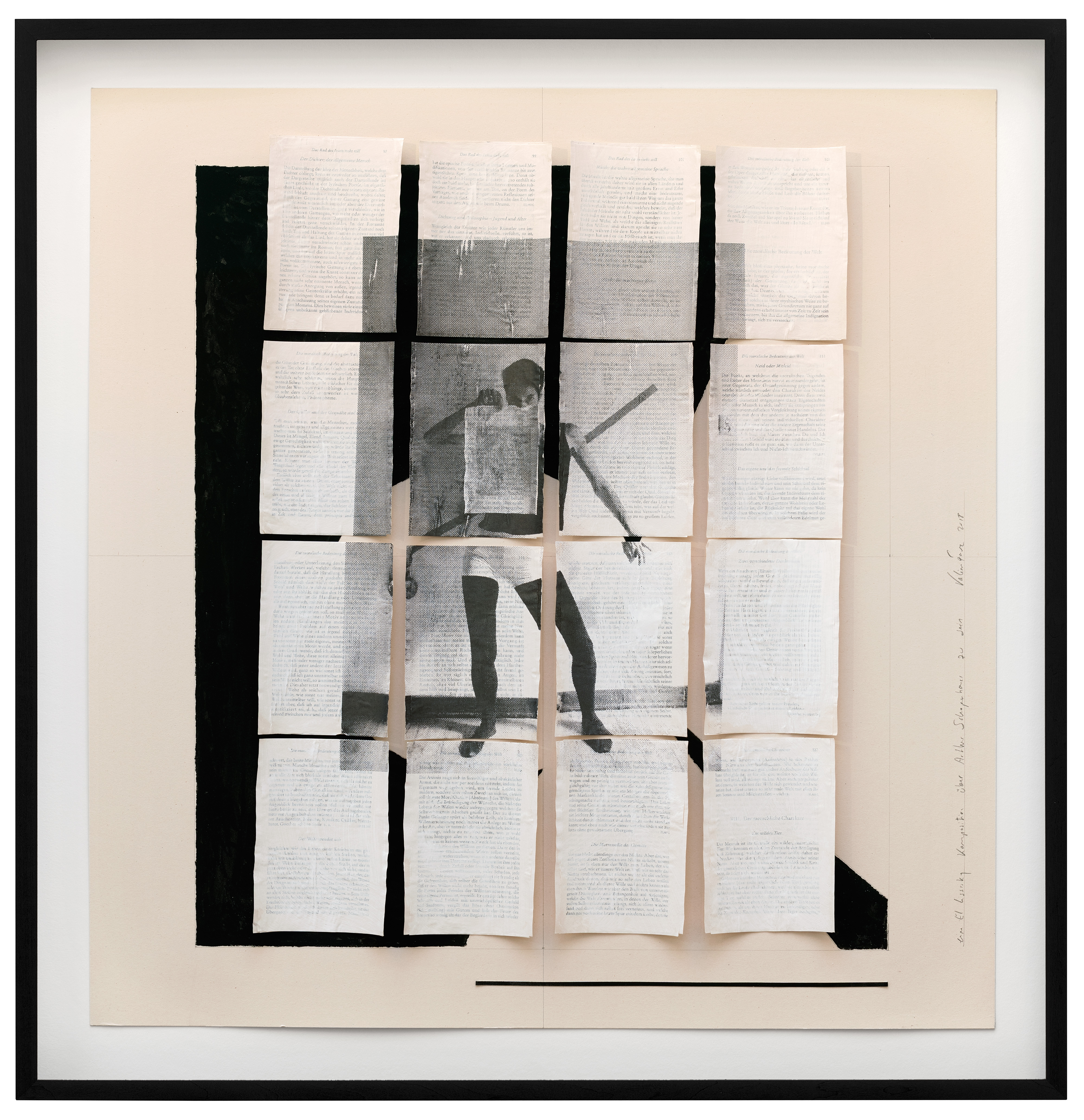 Galerie Barbara Thumm \ Valérie Favre: An El Lissitzky Composition on Arthur Schopenhaur’s About Being (VFa-18-034) \ An El Lissitzky Composition on Arthur Schopenhaur&#8217;s About Being (2018)