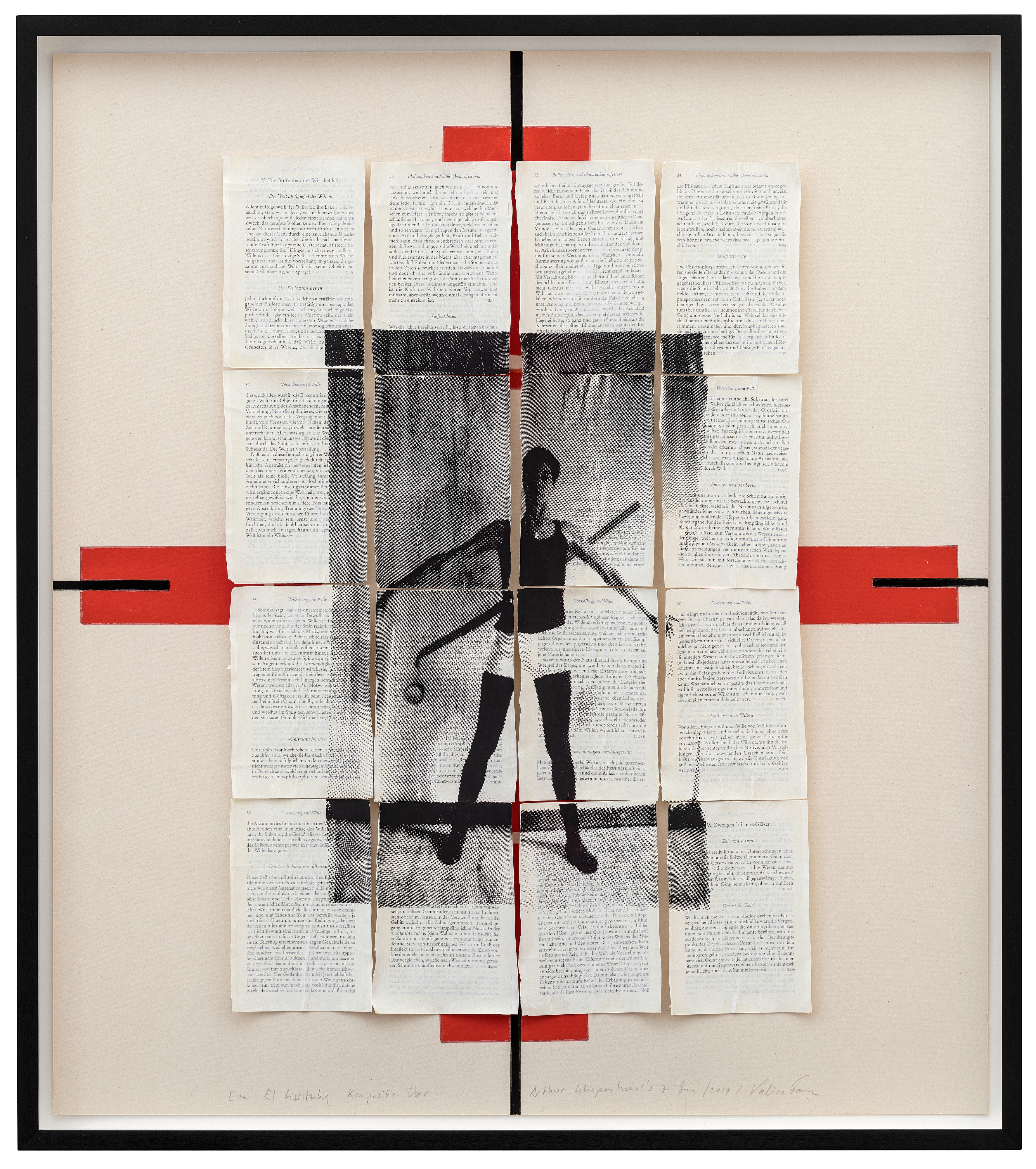 Galerie Barbara Thumm \ Valérie Favre: An El Lissitzky Composition on Arthur Schopenhaur’s About Being (VFa-19-002) \ An El Lissitzky Composition on Arthur Schopenhaur&#8217;s About Being (2019)