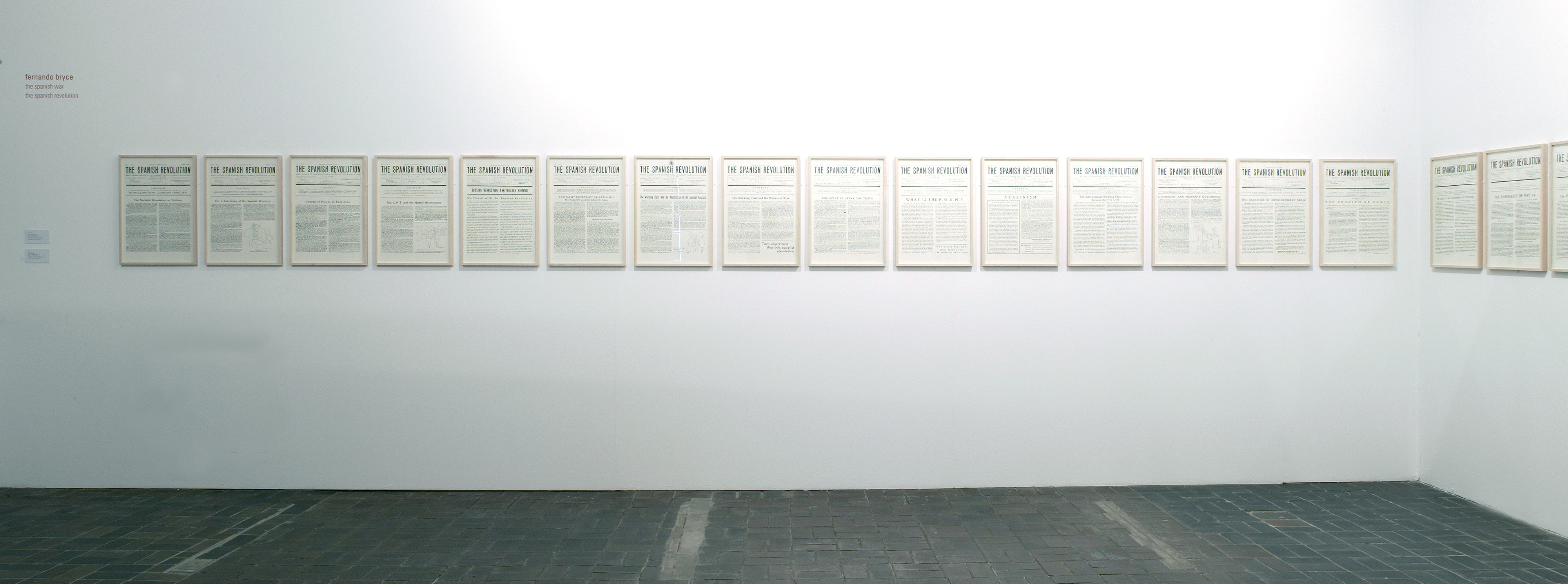 Galerie Barbara Thumm \ Fernando Bryce &#8211; 3rd Berlin Biennial for Contemporary Art