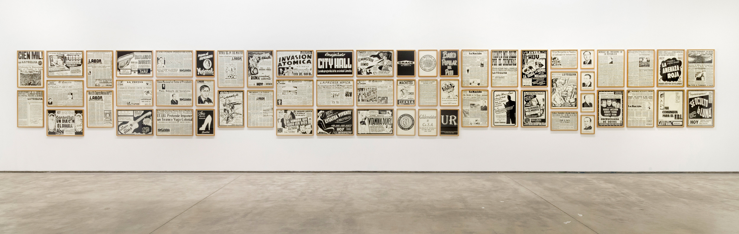 Galerie Barbara Thumm \ Fernando Bryce &#8211; Posguerra Perú