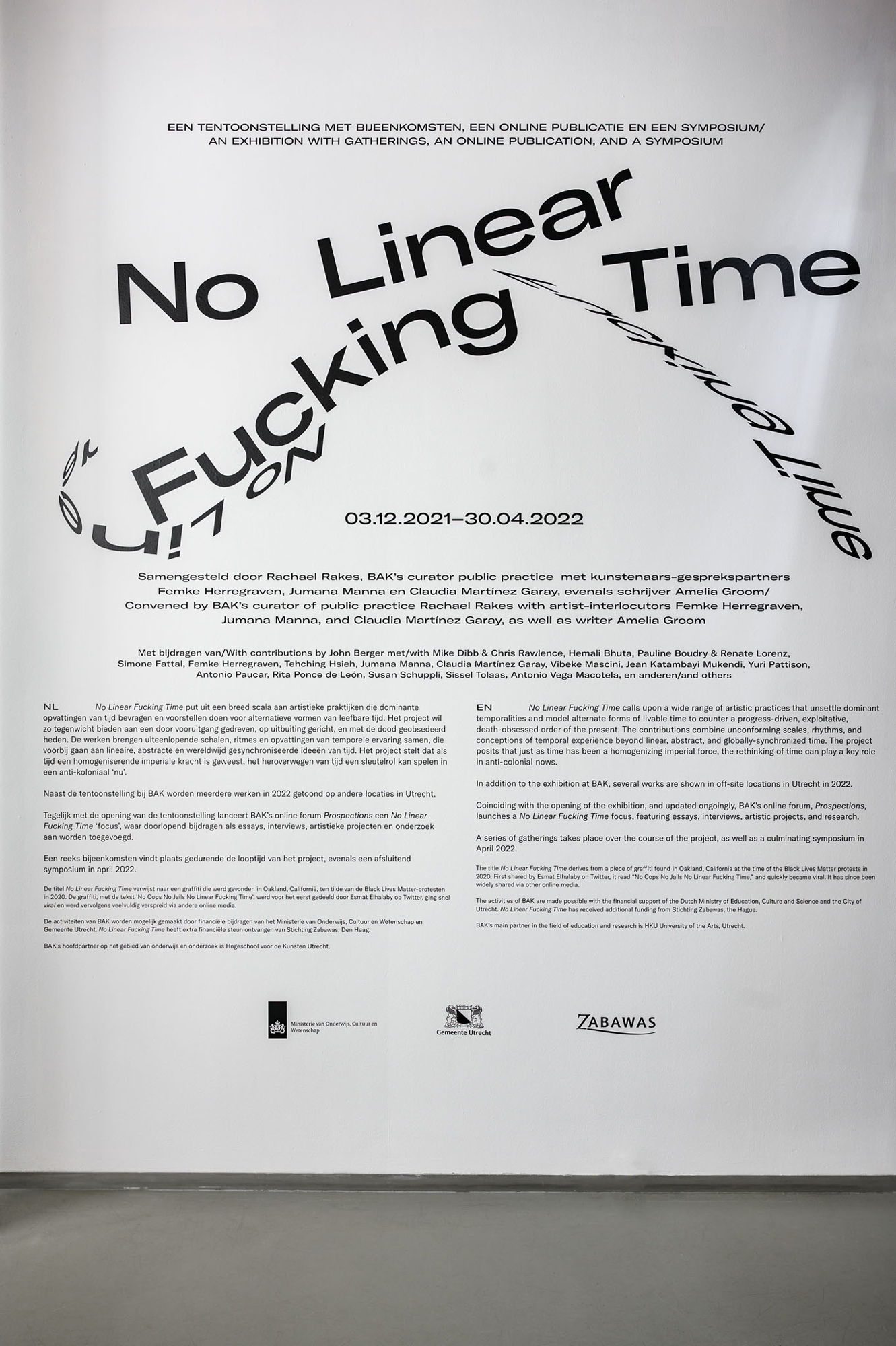 Galerie Barbara Thumm \ Antonio Paucar &#8211; No Linear Fucking Time, Bak, Utrecht, 2021