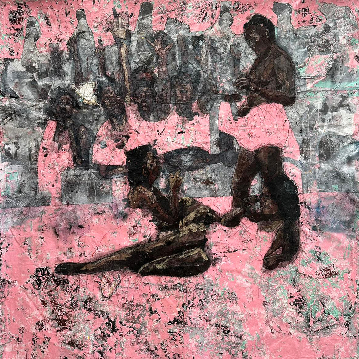 Galerie Barbara Thumm \ Kaloki Nyamai \ Ngoka na mina/ (Dining in Chaos) (2023)