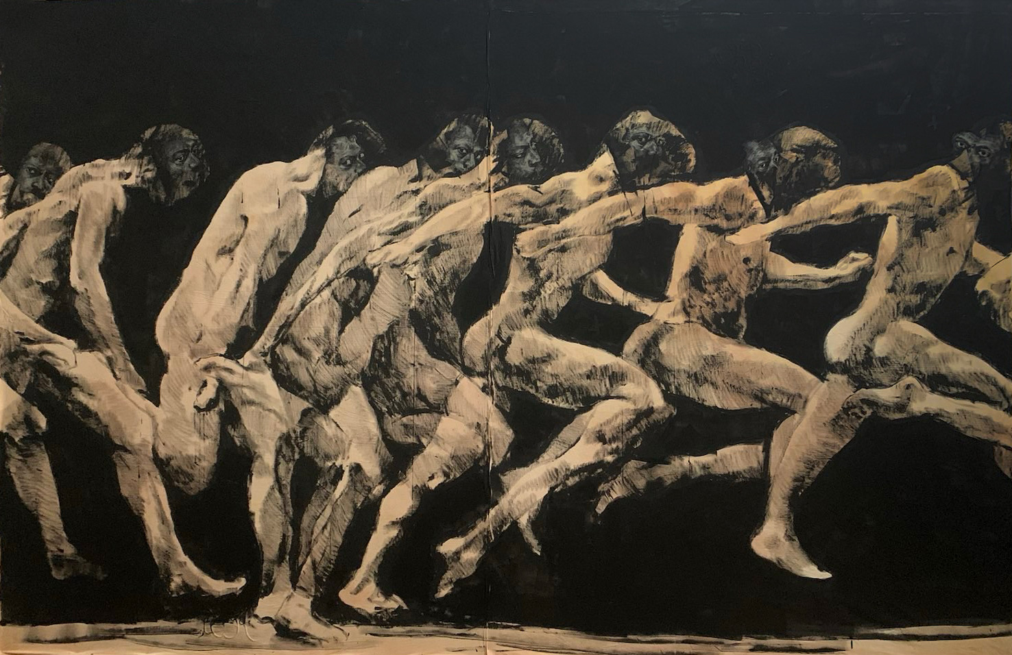 Galerie Barbara Thumm \ Roméo Mivekannin – Human in Motion \ Homme qui Court (2023)