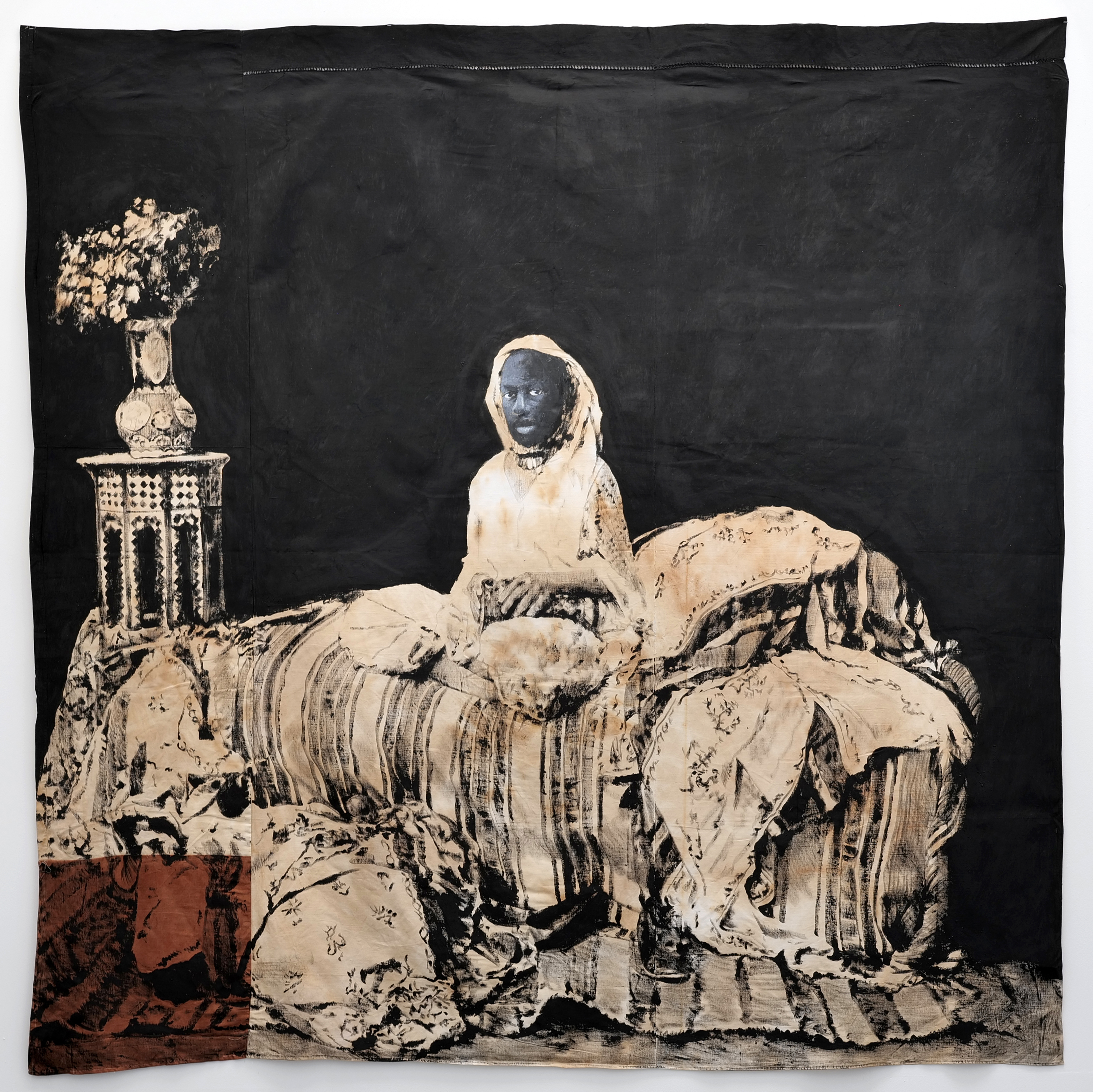 Galerie Barbara Thumm \ Roméo Mivekannin – Spleen \ Femme Seule Sur Lit Canapé (2025)