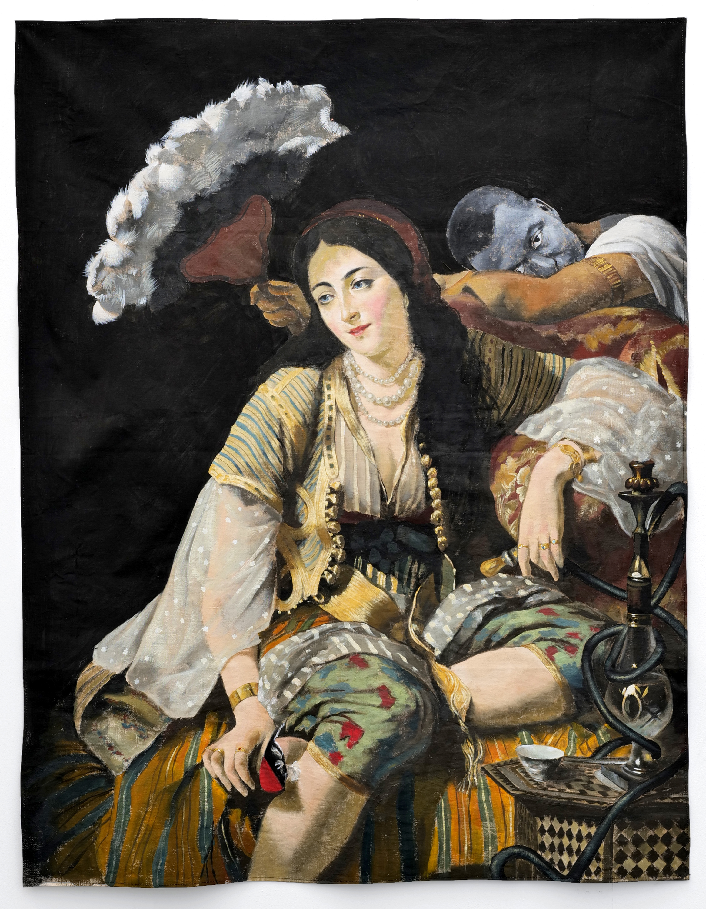 Galerie Barbara Thumm \ Roméo Mivekannin – Spleen \ After Jean Baptiste Ange Tissier, Odalisque (2025)
