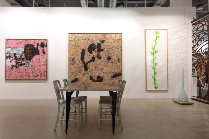 Galerie Barbara Thumm \ Art Basel \ 19.06. – 22.06.2025 \ Peter Bonde, María Magdalena Campos-Pons, Carrie Mae Weems, Fiona Banner aka The Vanity Press, Estate Teresa Burga, Roméo Mivekannin, Kaloki Nyamai, Thomas Zipp, Jo Baer, Theo Eshetu, Elyla