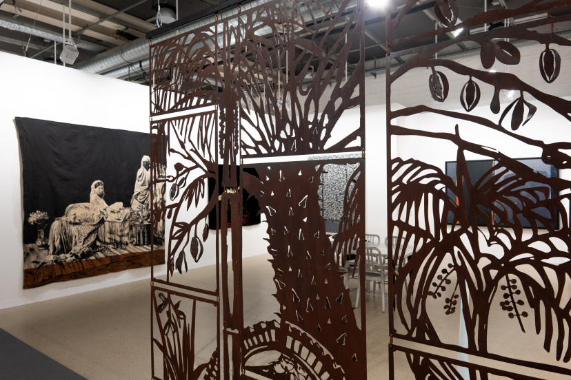 Galerie Barbara Thumm \ Art Basel \ 19.06. – 22.06.2025 \ Peter Bonde, María Magdalena Campos-Pons, Carrie Mae Weems, Fiona Banner aka The Vanity Press, Estate Teresa Burga, Roméo Mivekannin, Kaloki Nyamai, Thomas Zipp, Jo Baer, Theo Eshetu, Elyla