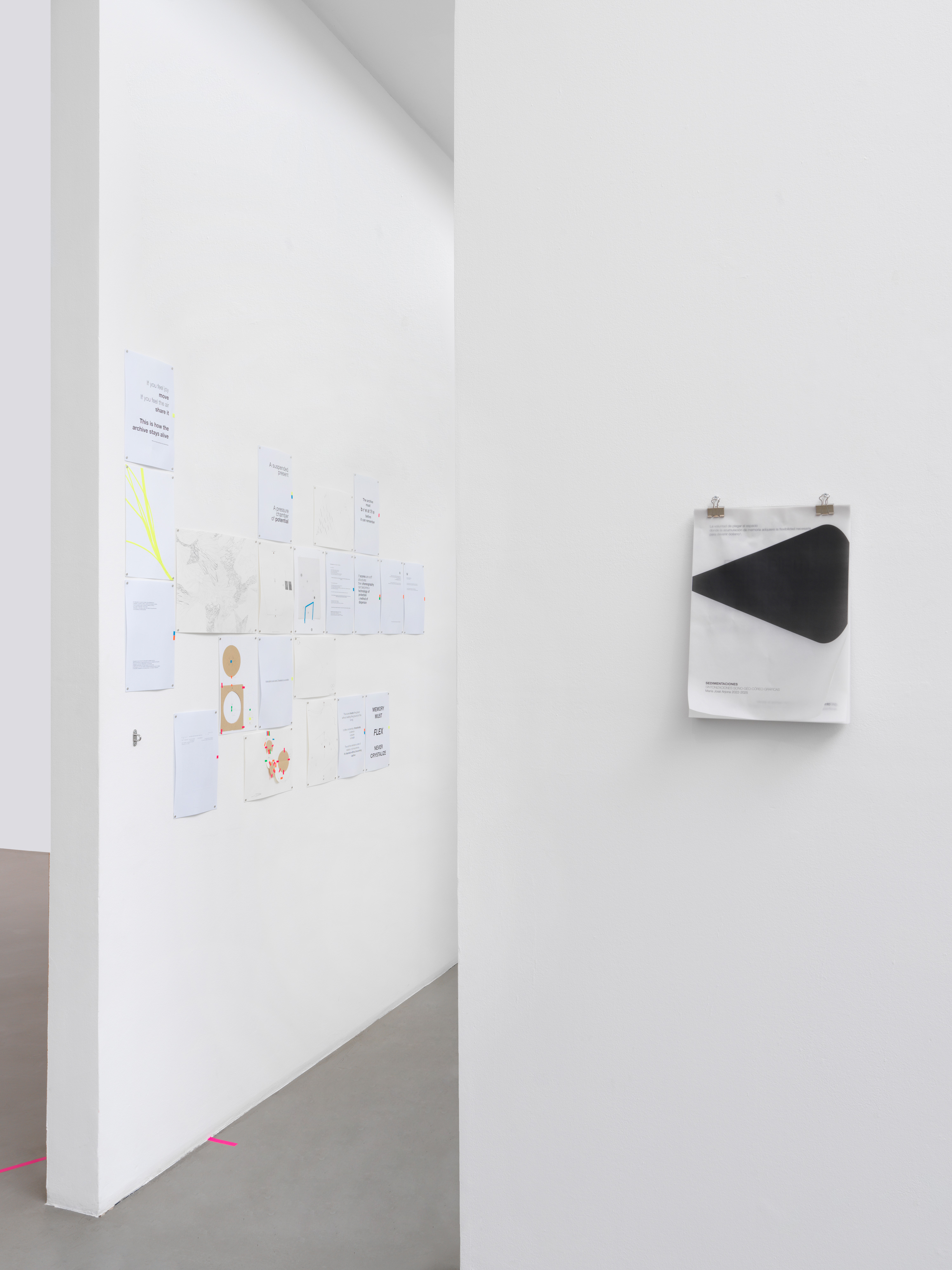 Galerie Barbara Thumm \ María José Arjona &#8211; SEDIMENTS: Sono-Choreo-Geo-Graphic Attunements