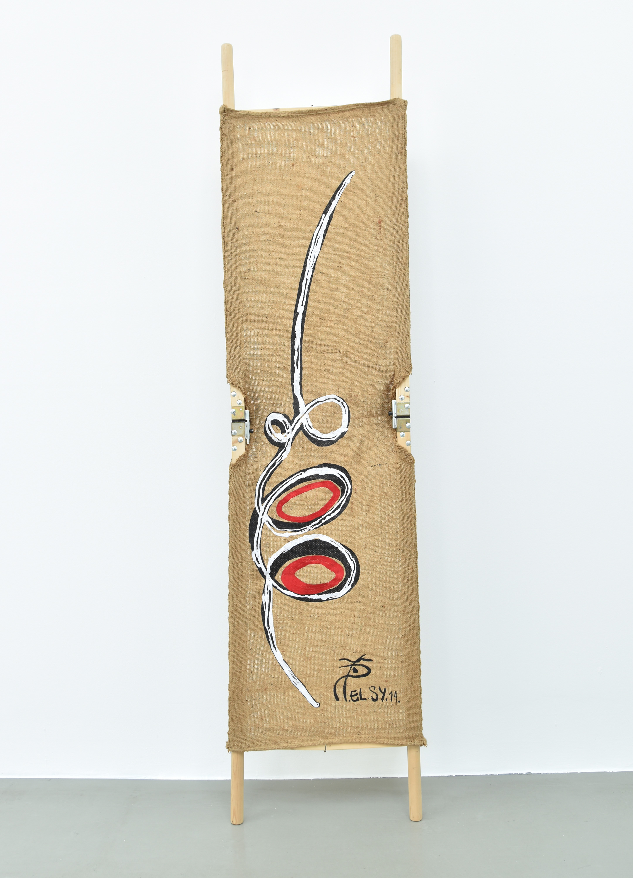 Galerie Barbara Thumm \ El Hadji Sy \ Untitled (Prototype Stretcher) (2014)