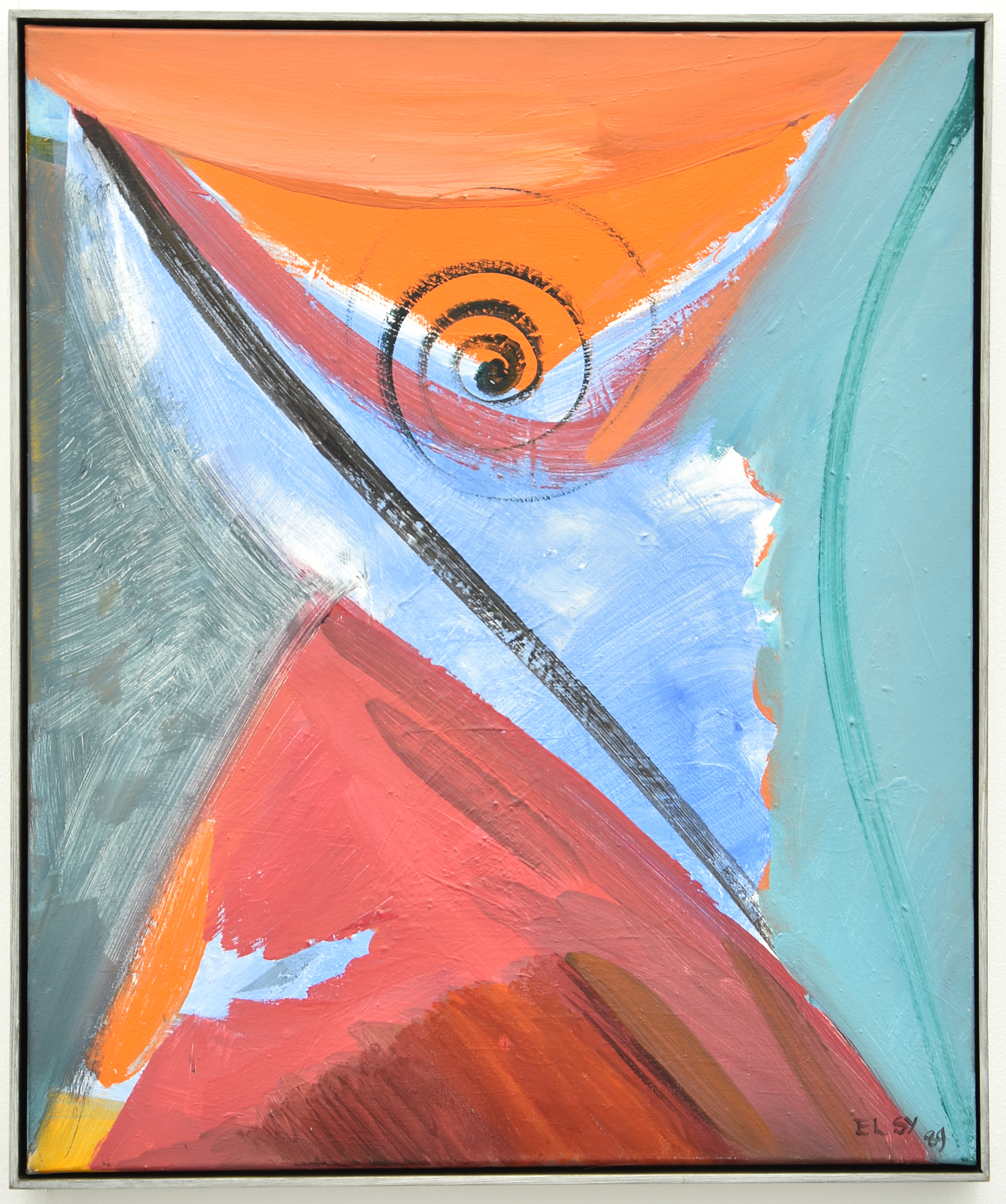 Galerie Barbara Thumm \ El Hadji Sy \ Soleil au Levant – L’oisseau à tete d’homme (1989)